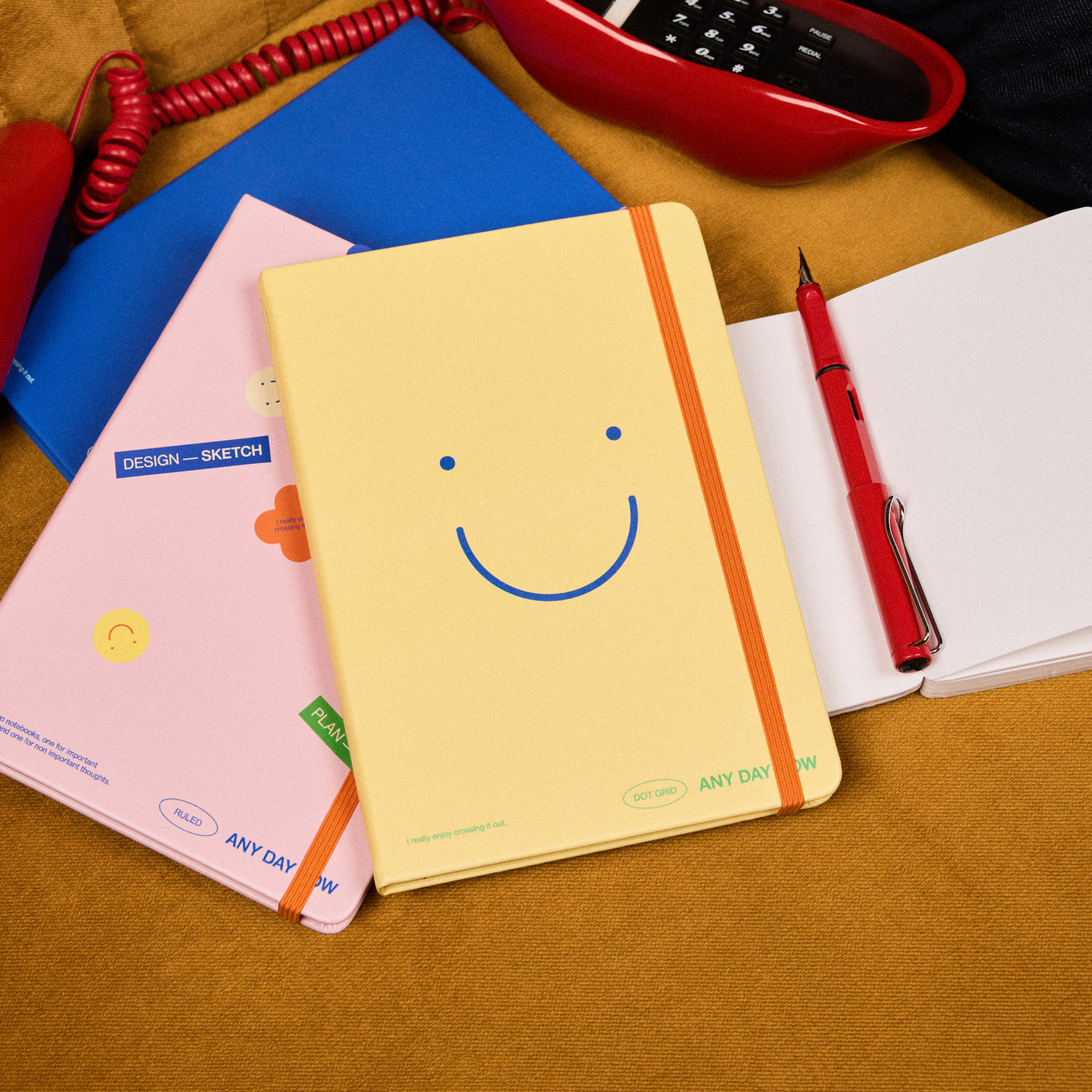 Any Day Now Butter Notebook A5 Dot Grid
