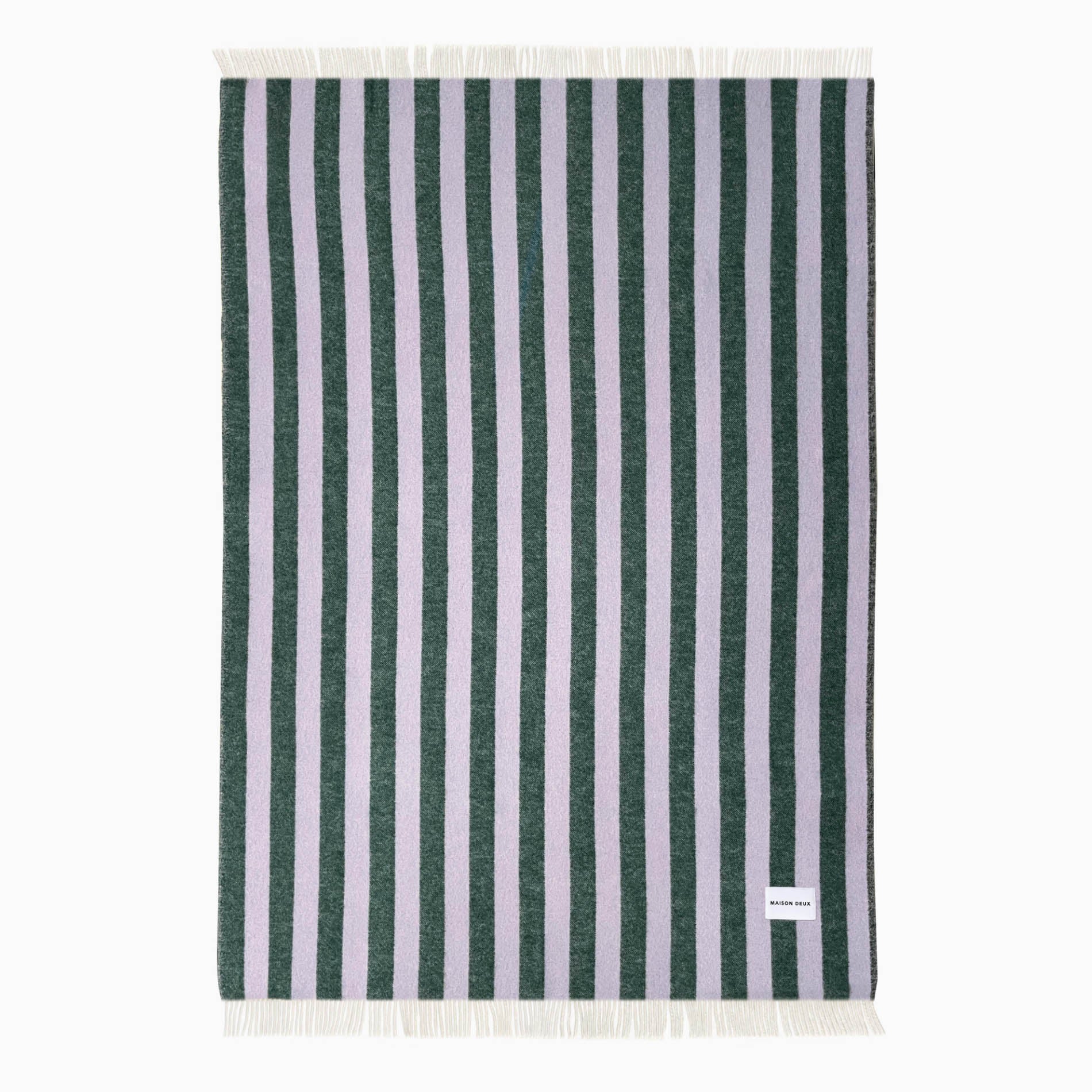 Maison Deux Candy Wrap Blanket Lilac Green
