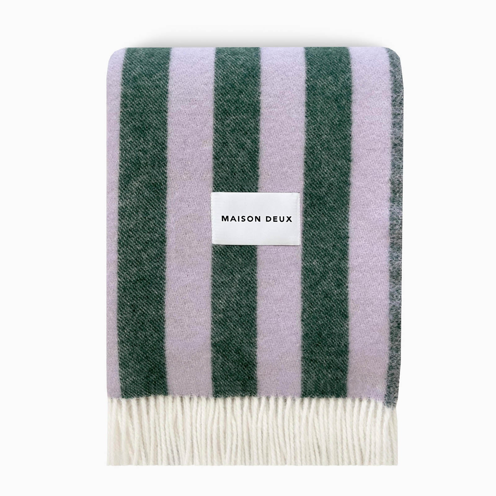 Maison Deux Candy Wrap Blanket Lilac Green