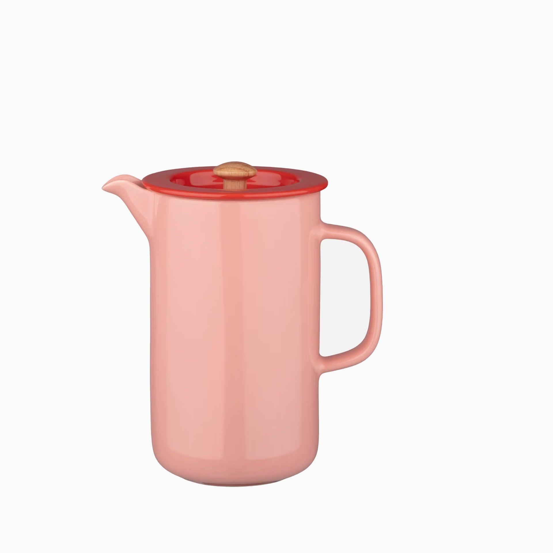 Marimekko Oiva French Press Salmon and Tomato Red
