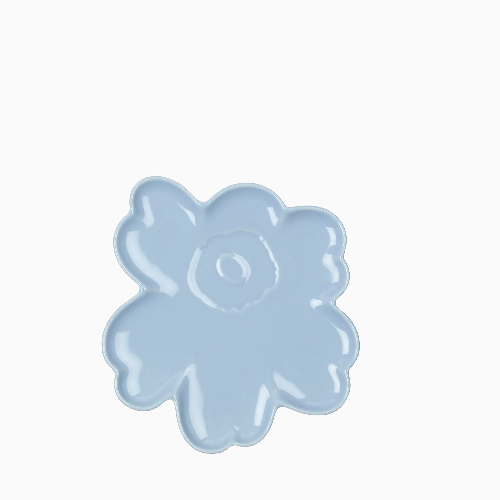 Marimekko Oiva / Unikko 60th Anniversary Shape Plate 20cm - Blue