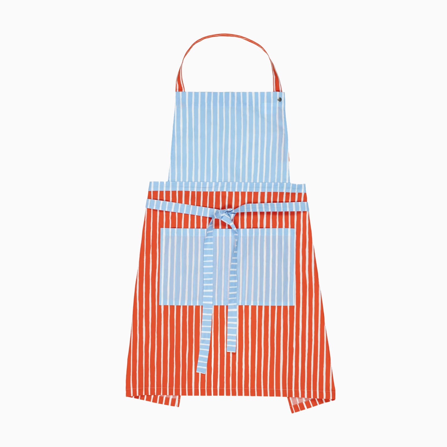 Marimekko Piccolo Apron - White/Tomato Red/Light Blue