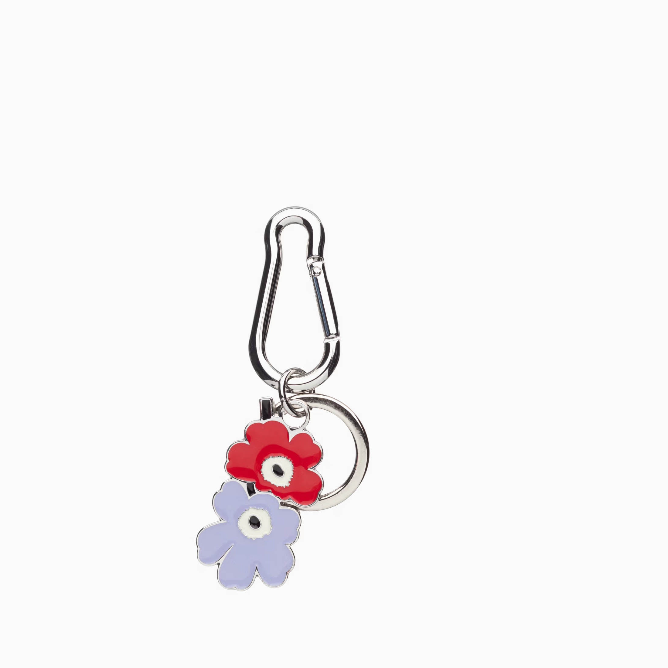 Marimekko Puhallus Unikko Kioski Key Chain Red Lilac