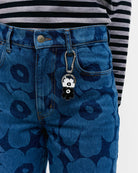 Marimekko Puhallus Unikko Kioski Key Chain White Black