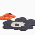 Marimekko Unikko Bath Mat- Charcoal/Off White