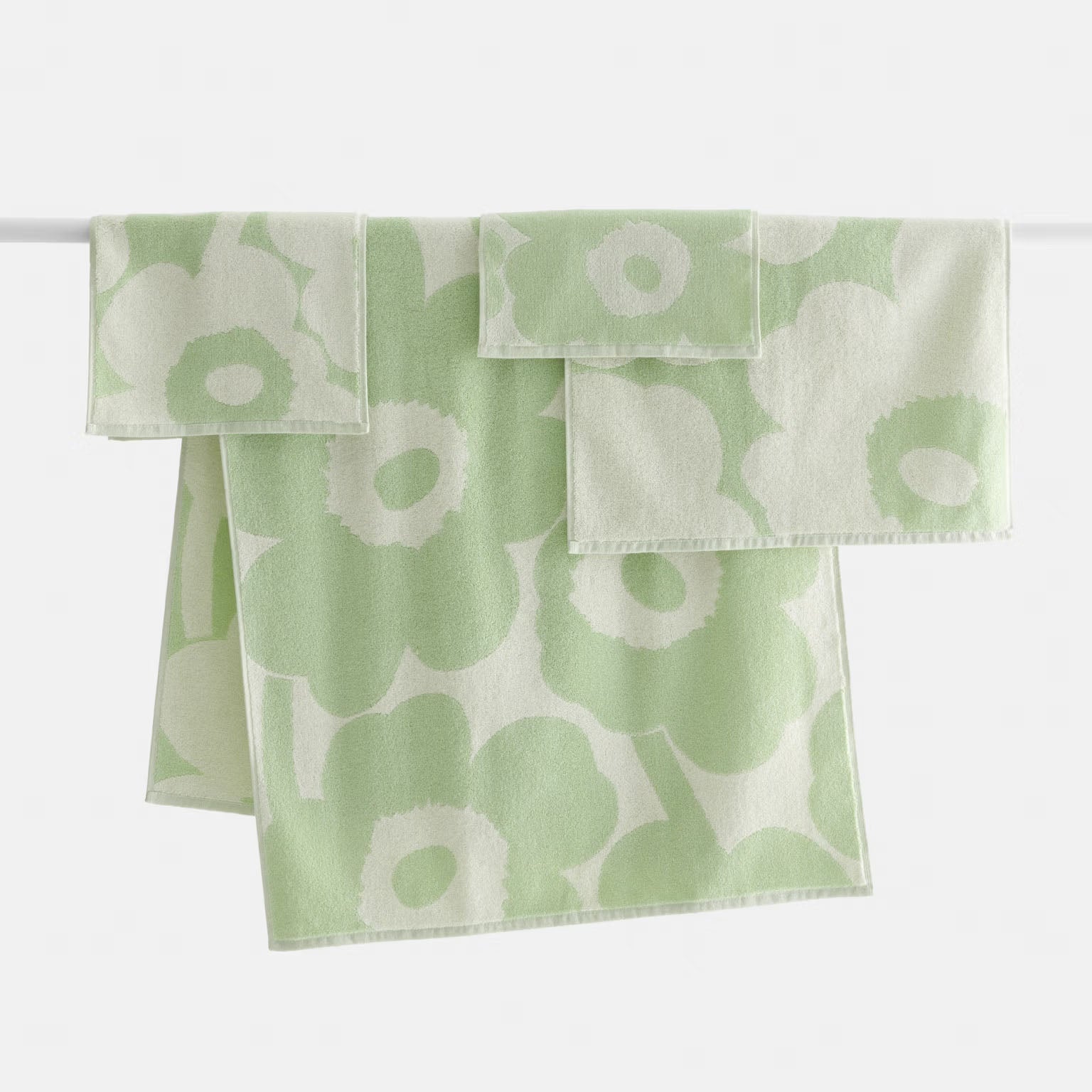Marimekko Unikko Hand Towel - Off White/Sage