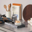 Mette Ditmer Marble Deco Tray Black Grey