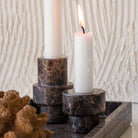 Mette Ditmer Marble Candleholder Large Brown
