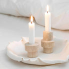 Mette Ditmer Marble Candleholder, Small - Sand