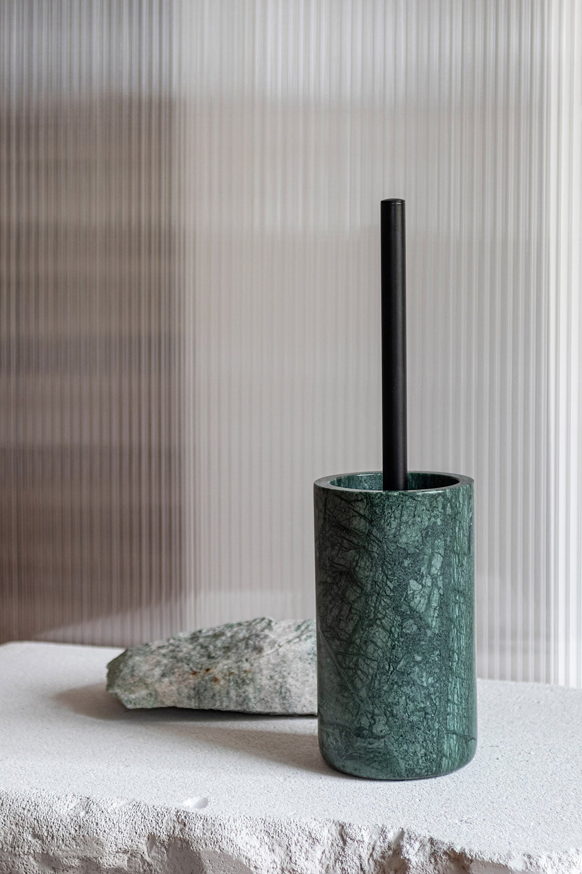 Mette Ditmer Marble Toilet Brush Dark Forest