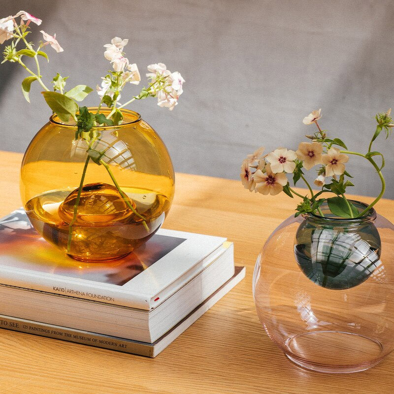 Milligram Aqua Bubble Vase Lilac Teal