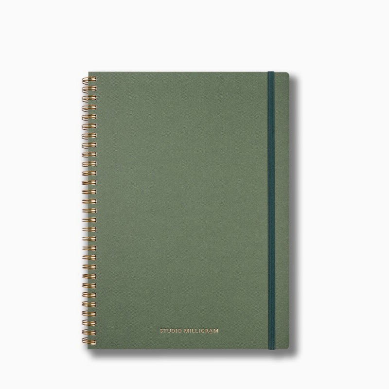 Studio Milligram - Spiral Bound Notebook Ruled B5 Forest
