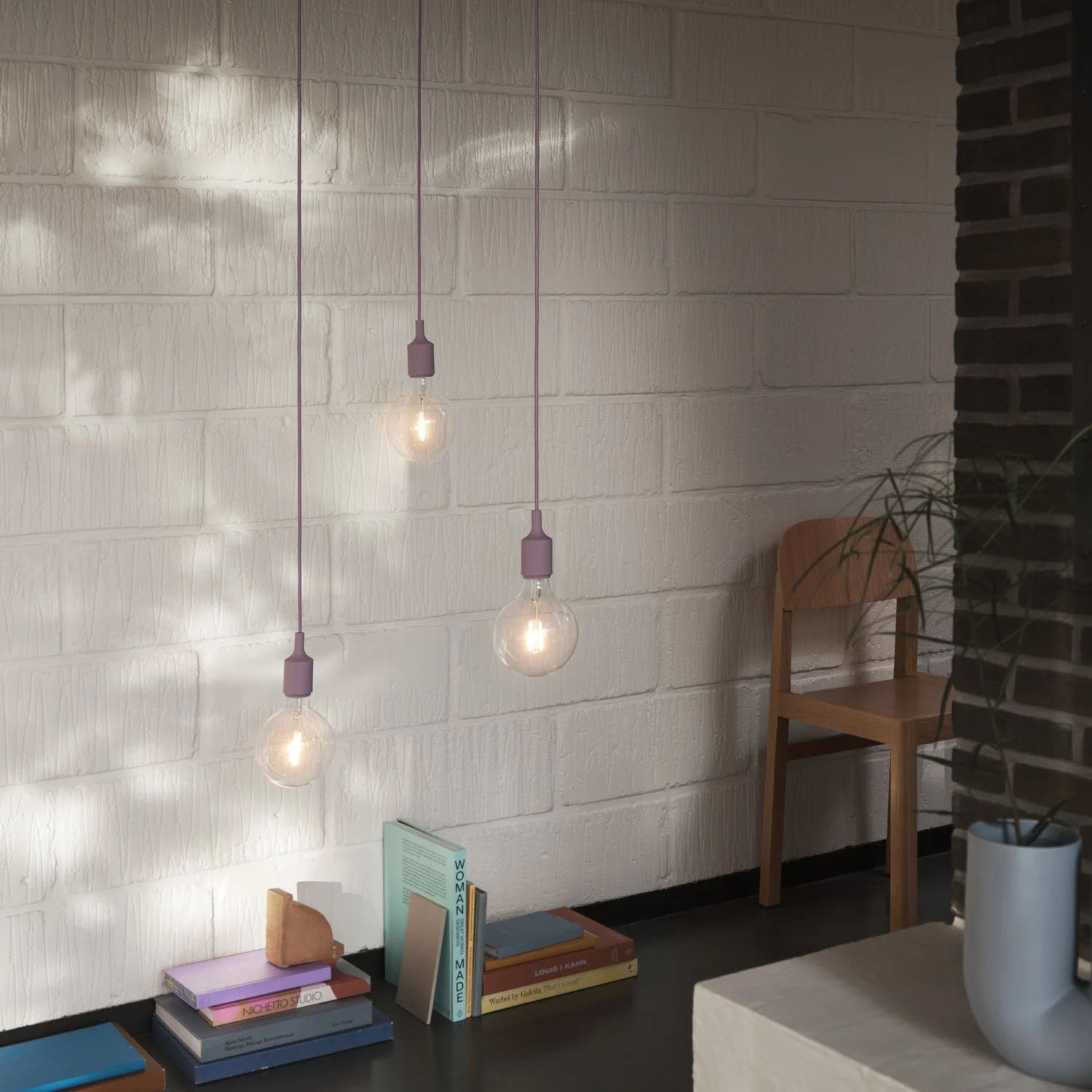 Muuto E27 Pendant Light Dusty Lilac