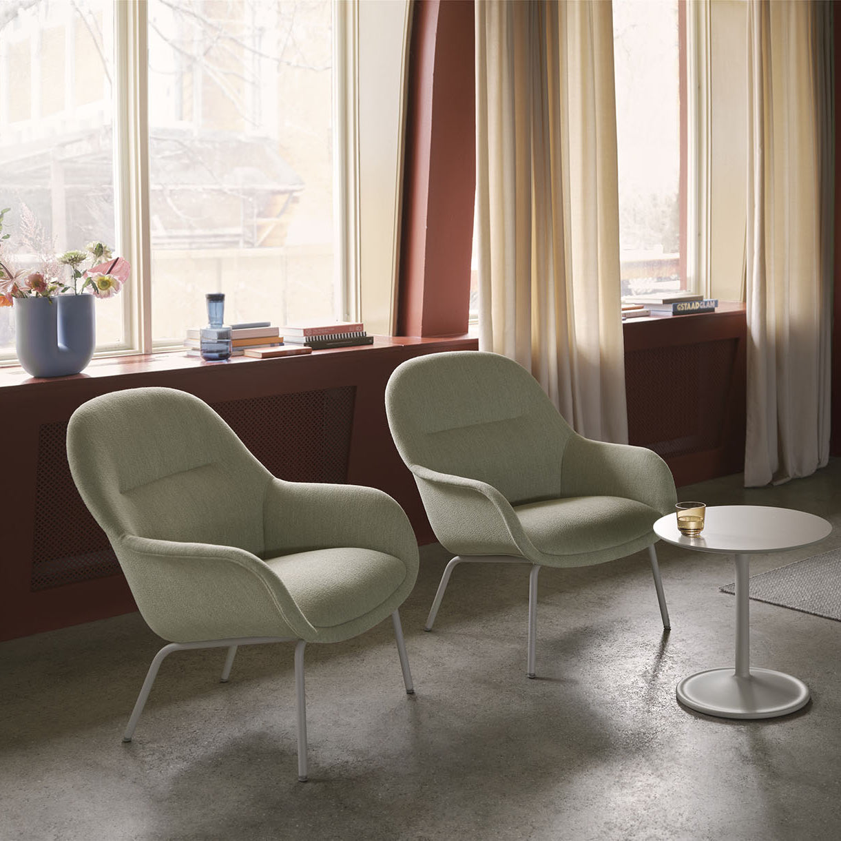 Muuto Fiber Lounge Armchair Tube Base