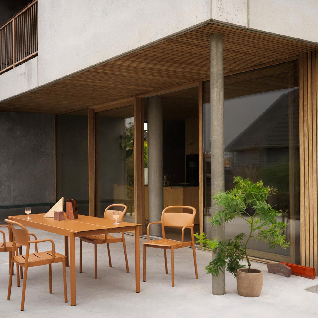 Muuto Linear Steel Armchair Burnt Orange