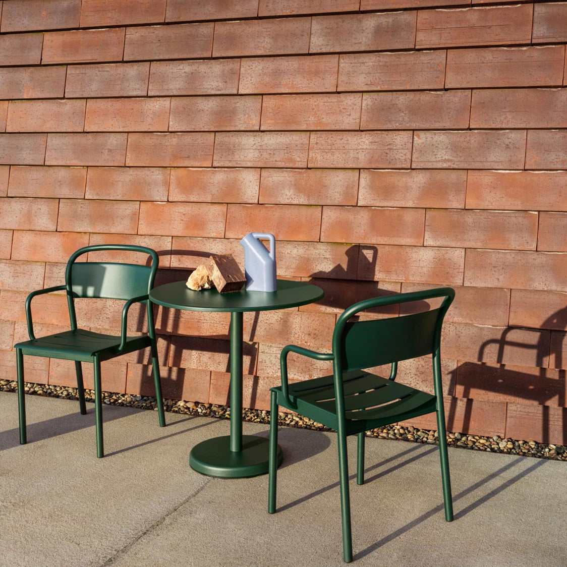Muuto Linear Steel Armchair Dark Green