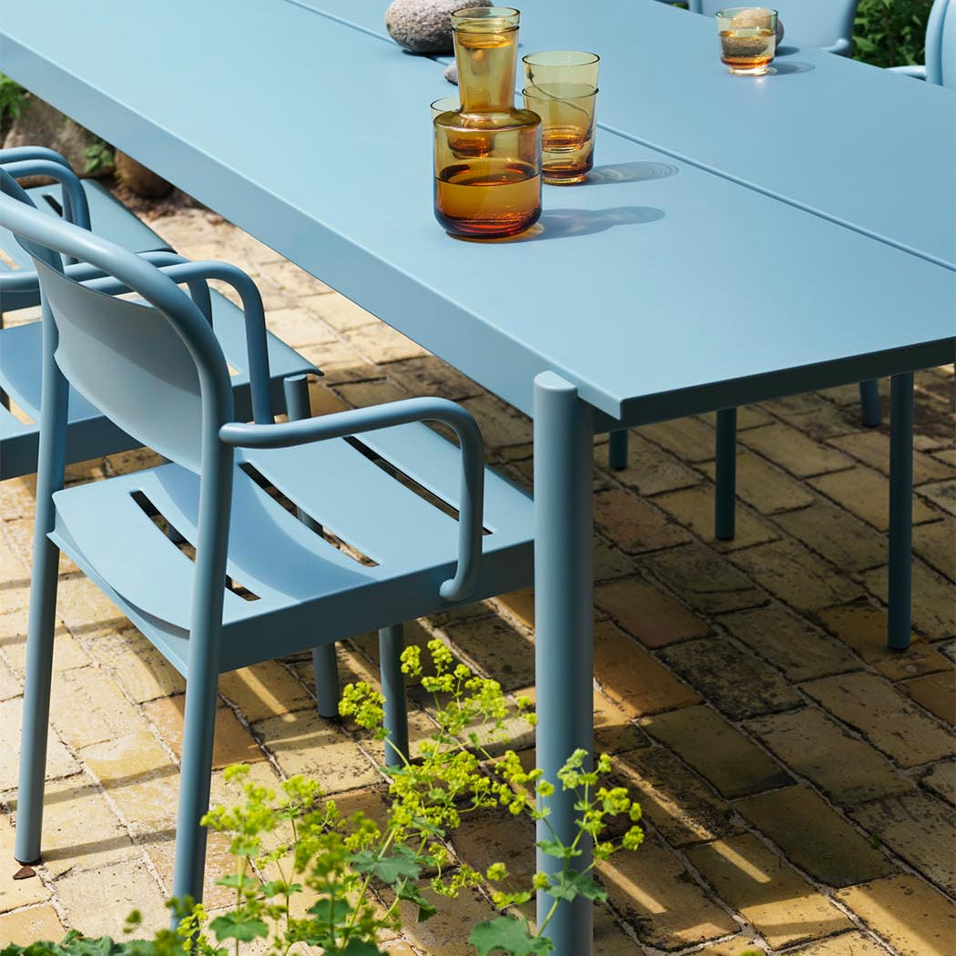 Muuto Linear Steel Armchair Pale Blue