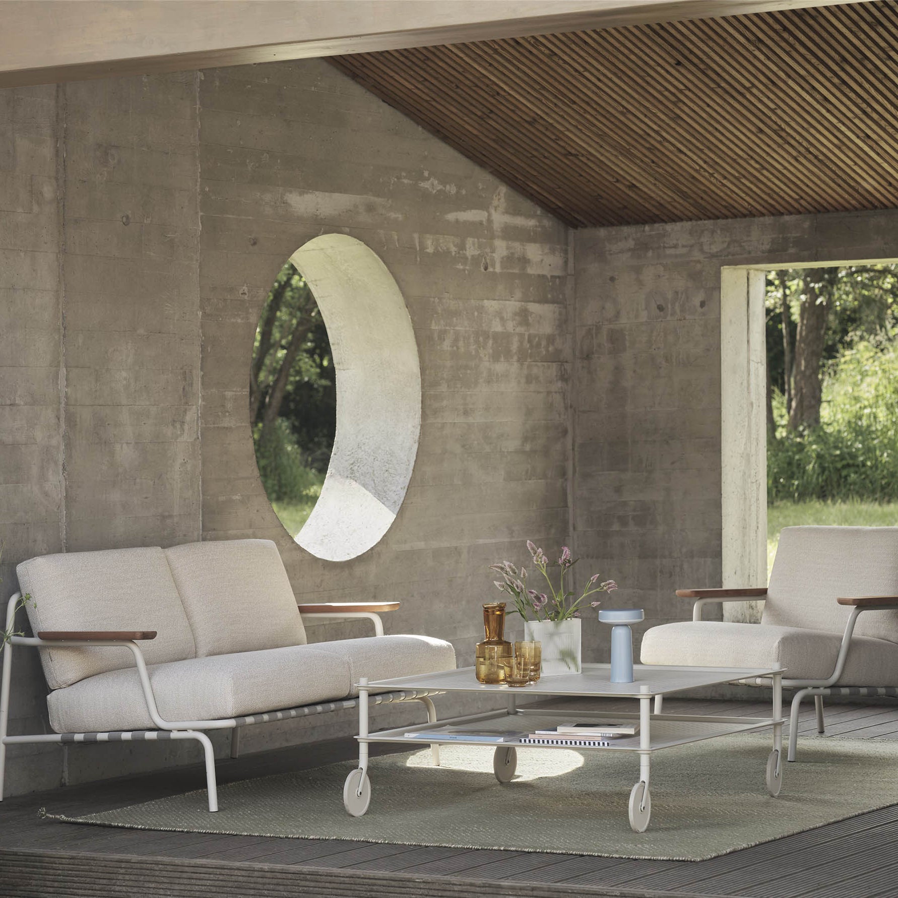 Muuto Ply Rug - Recycled Polyester Moss Green