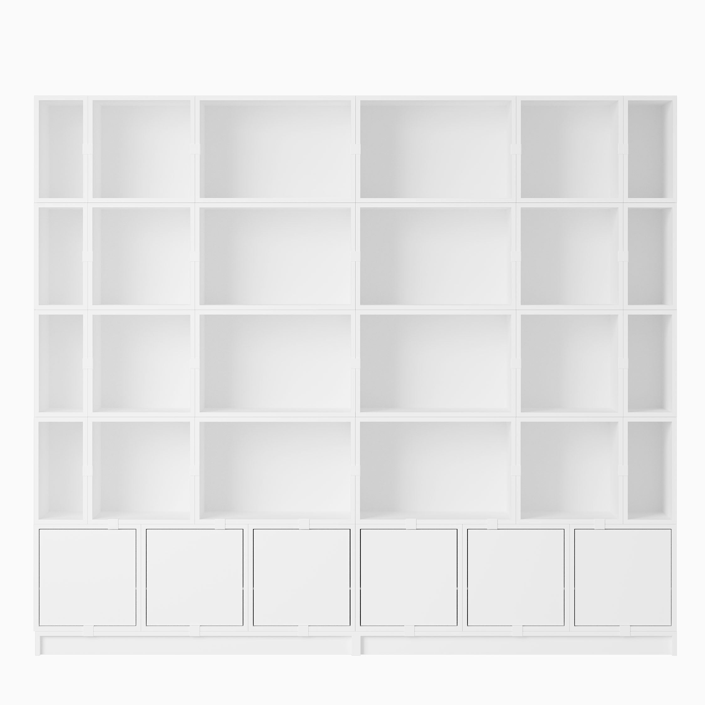 Muuto Stacked Storage Bookcase Configuration 1 White