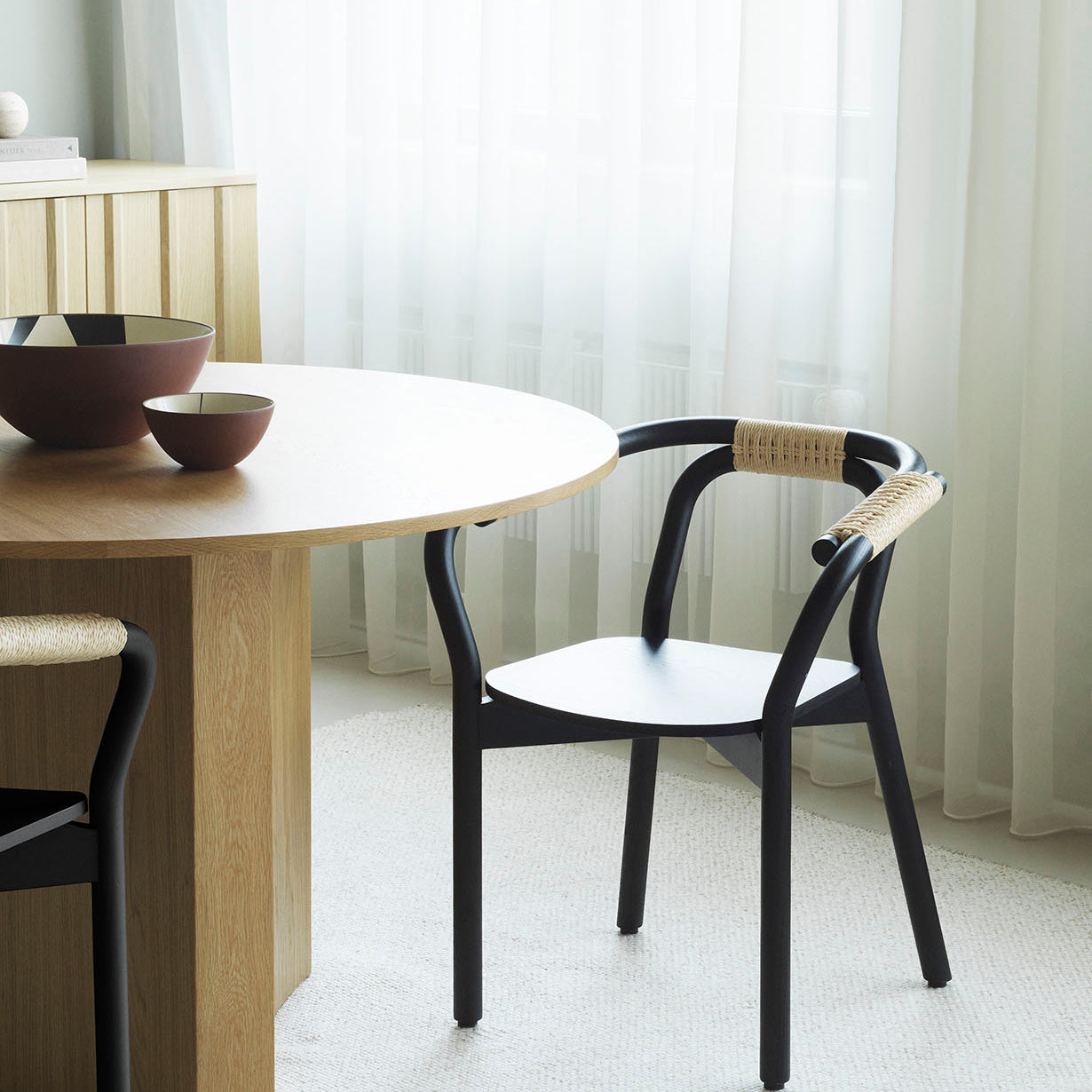 Normann Copenhagen Knot Chair Black Natural