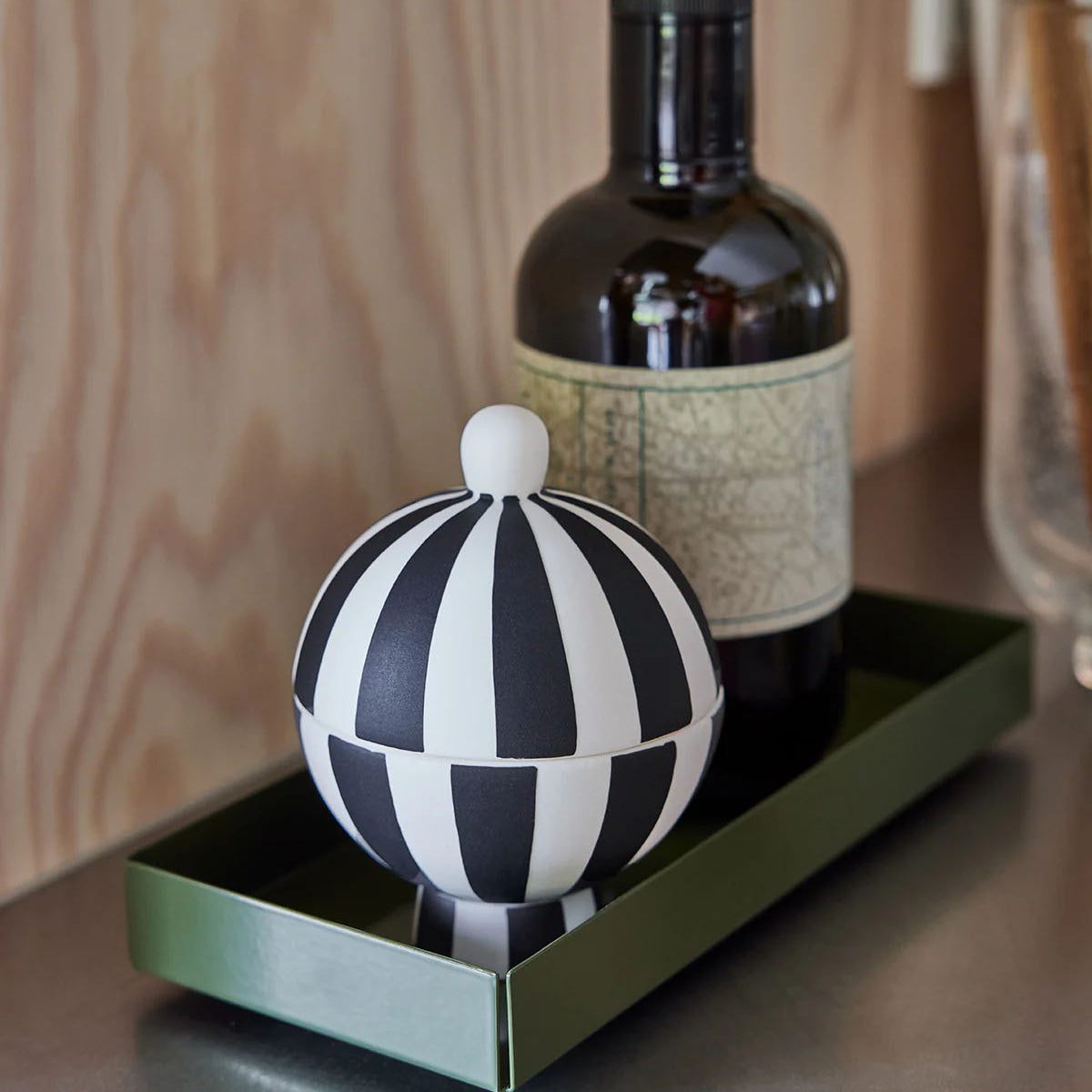 OYOY Bakku Tray Small - Olive