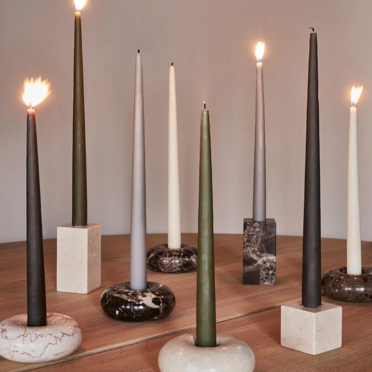 OYOY Fukai Candle Large - Grey (2pk)