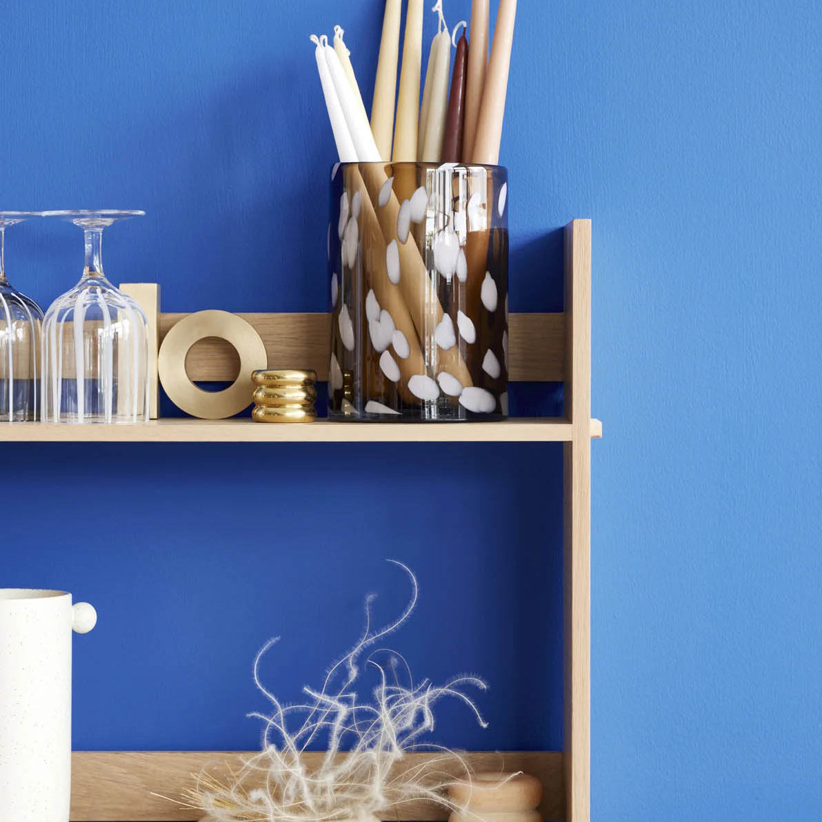 OYOY Fukai Candles Medium - Camel (2pk)