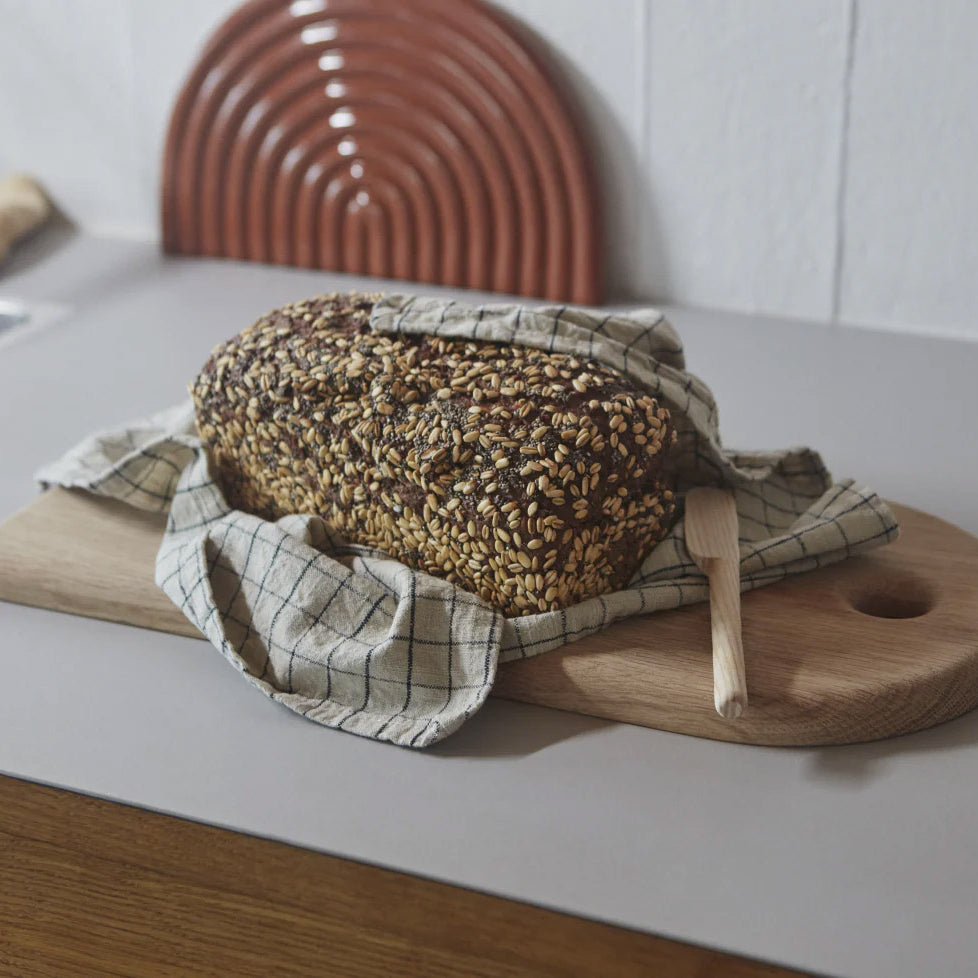 OYOY Grid Napkin Beige