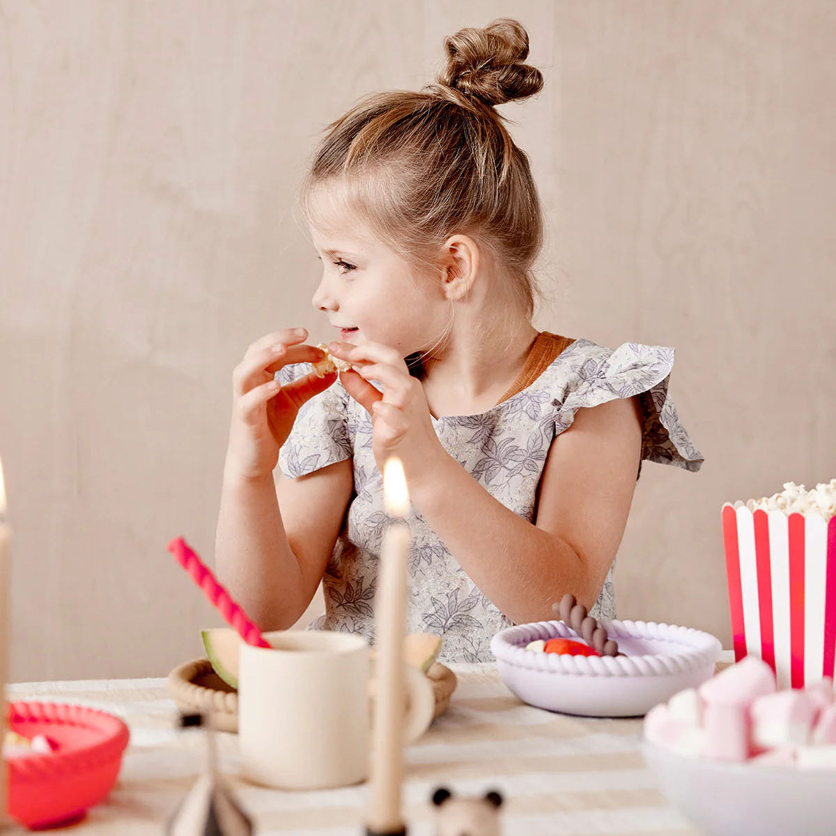 OYOY Mellow Plate and Bowl Lavender