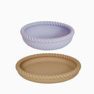 OYOY Mellow Plate and Bowl Rubber Lavender