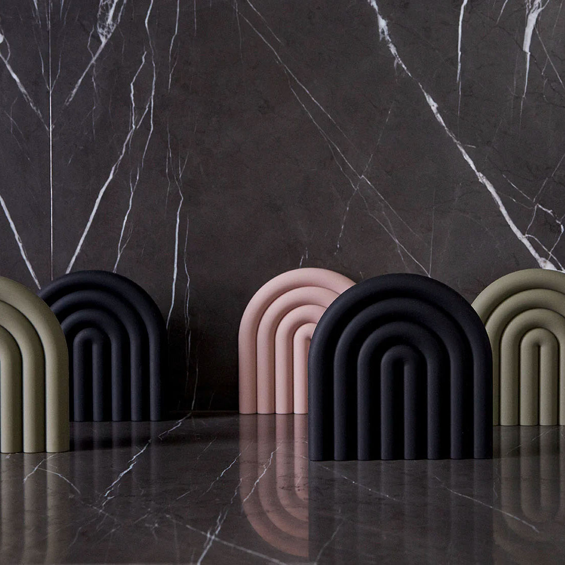 OYOY Rainbow Trivet Black