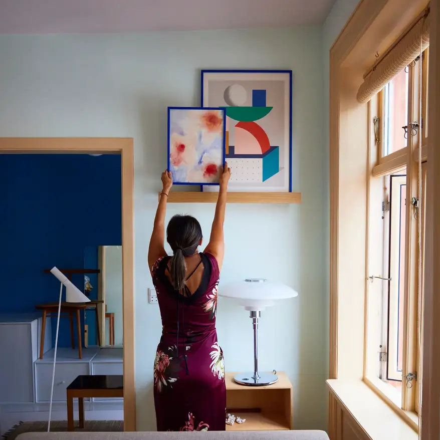 Paper Collective Floating Gallery Shelf Oak