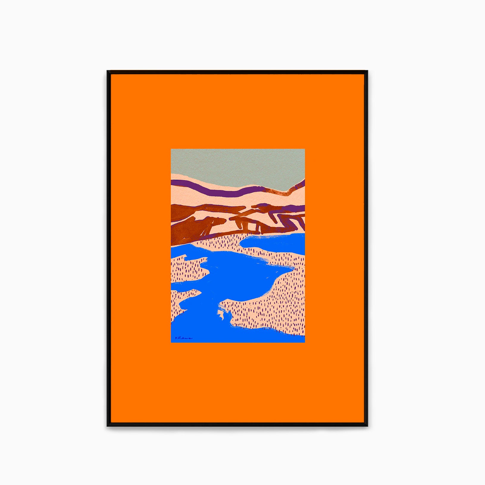 Paper Collective Orange Landscape