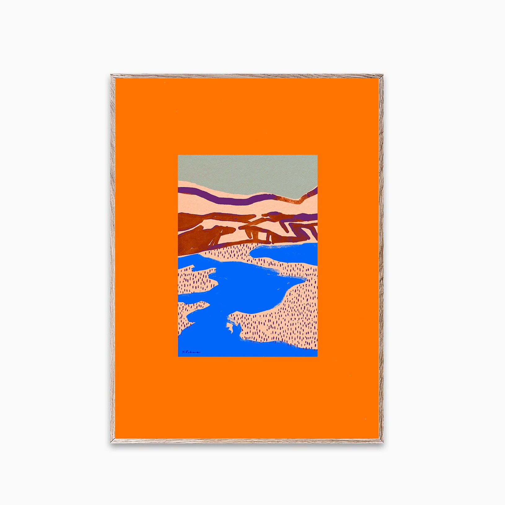 Paper Collective Orange Landscape