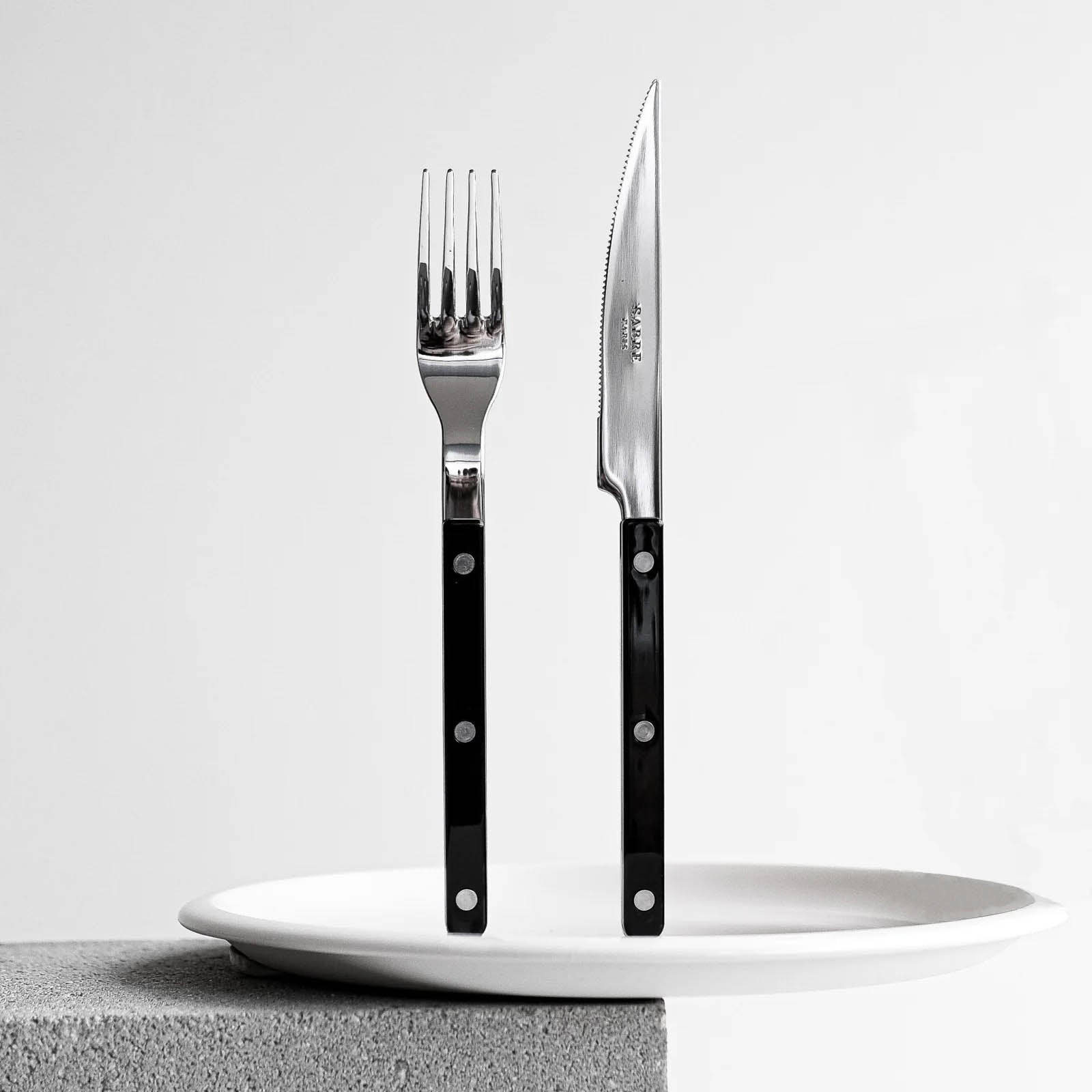 Sabre 4 piece Cutlery Set Bistrot Shiny - Black