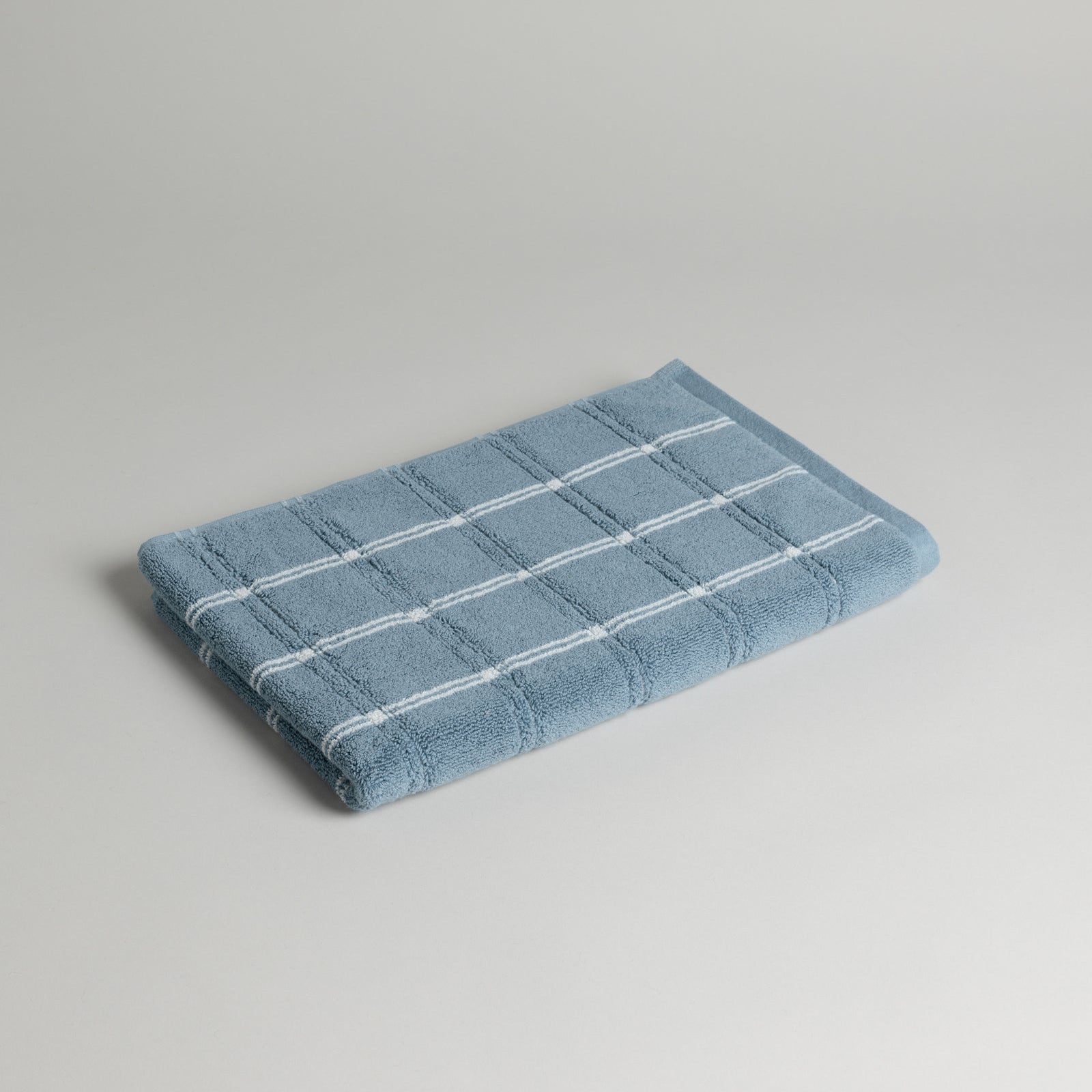 Baina Devon Bath Mat - Celeste / Chalk