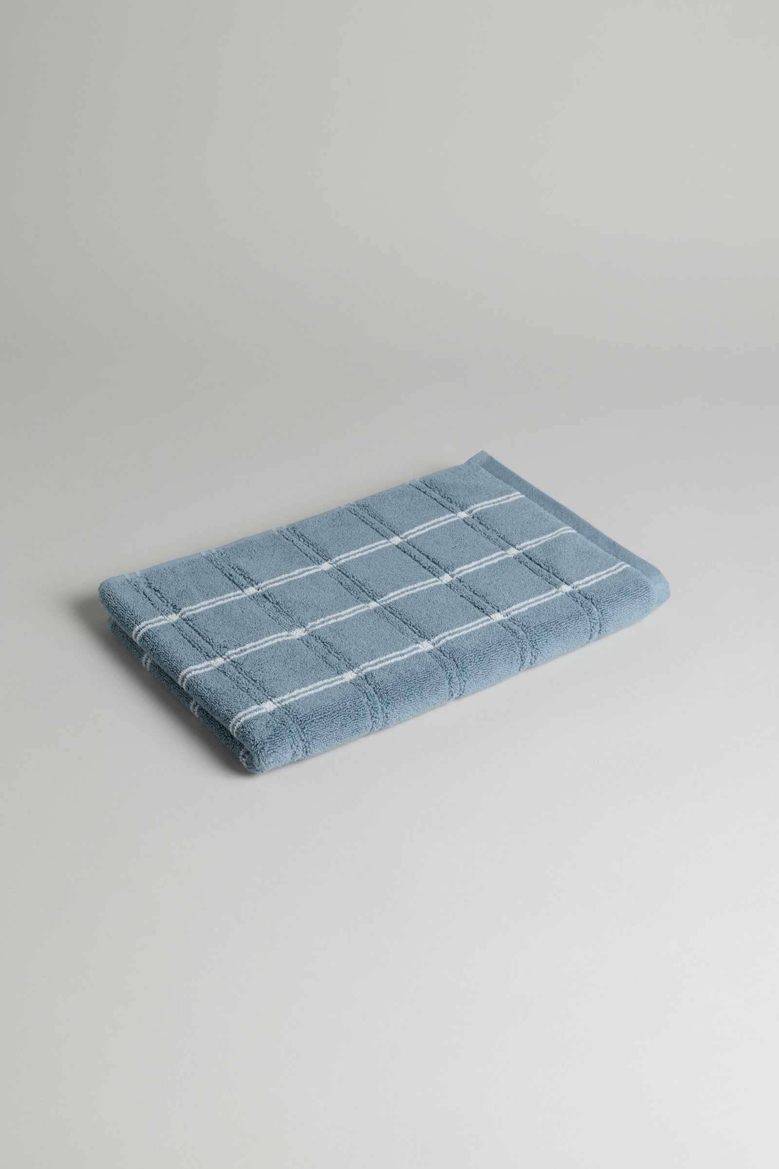 Baina Devon Bath Mat - Celeste / Chalk