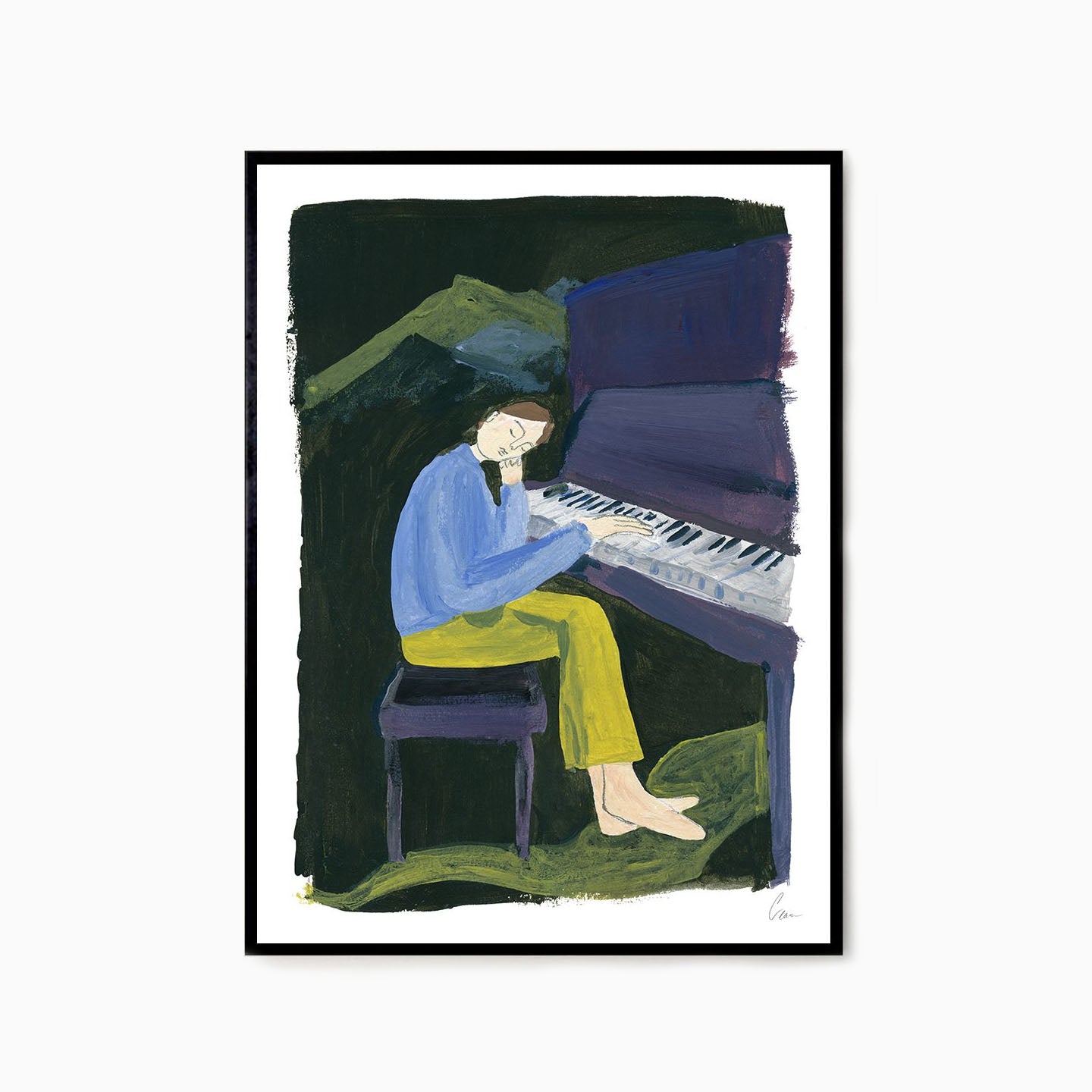 The Poster Club Clara Schicketanz Hania at the Piano Print