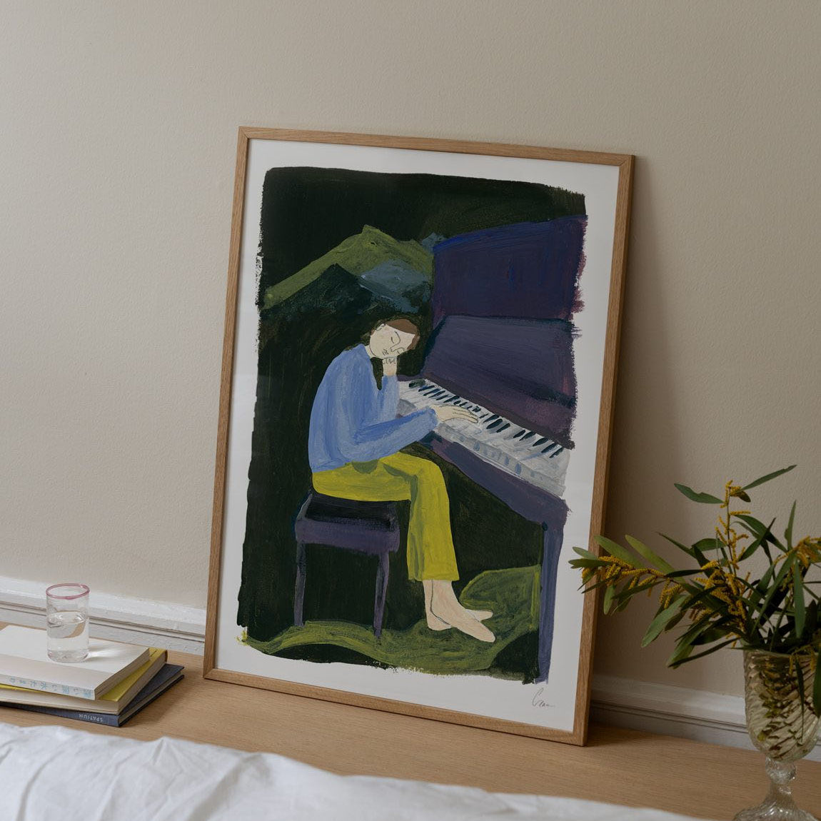 The Poster Club Clara Schicketanz Hania at the Piano Print