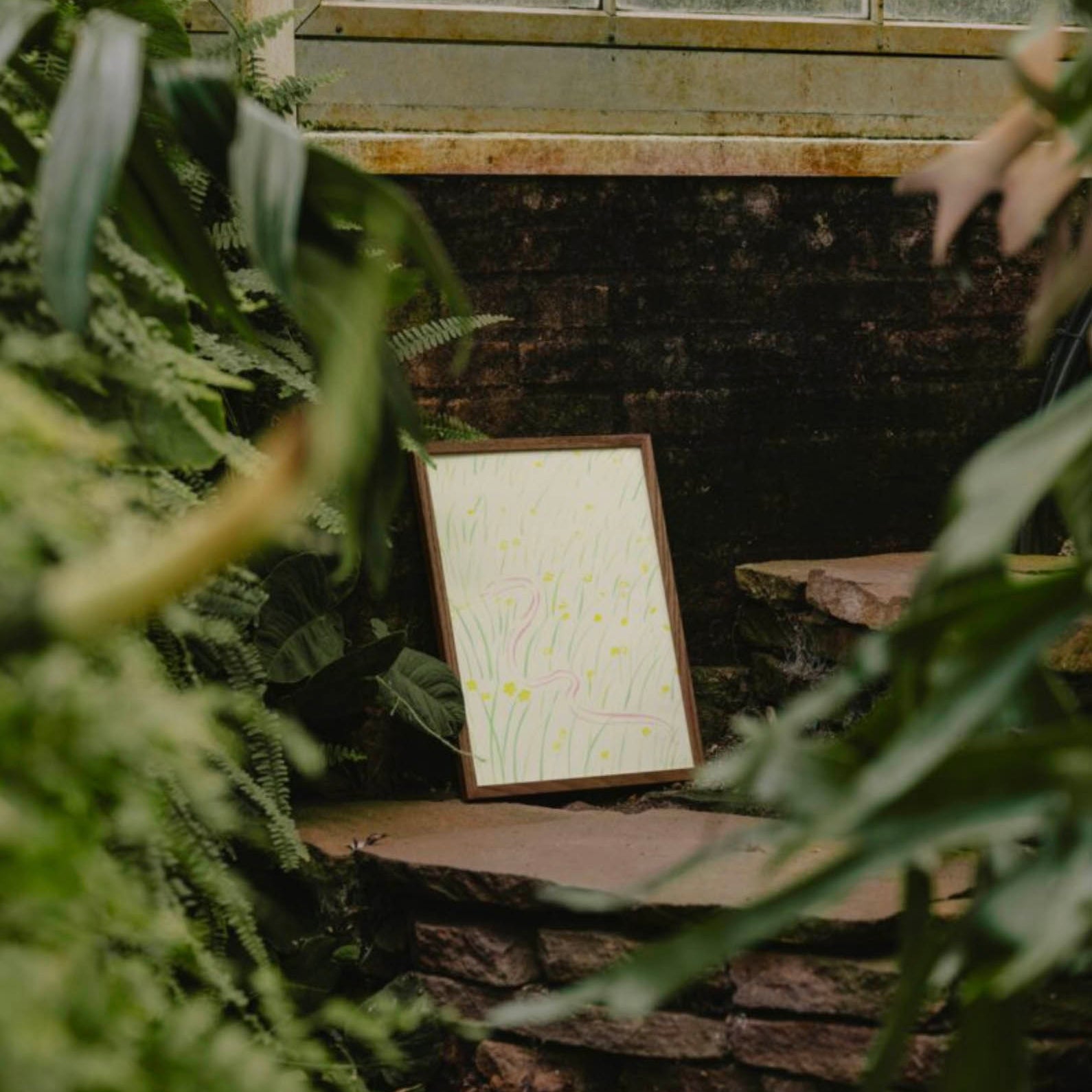 The Poster Club Oamul - Daffodils and Snake