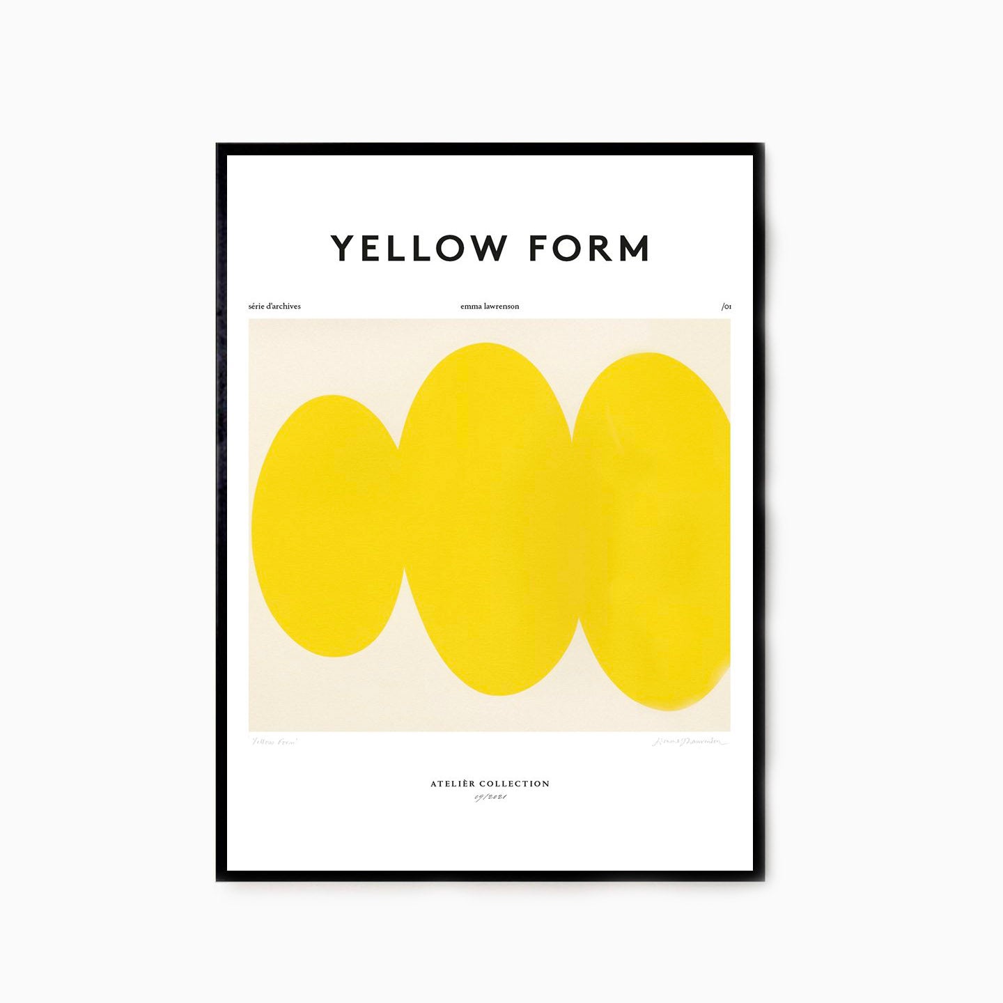The Poster Club Emma Lawrenson Yellow Form