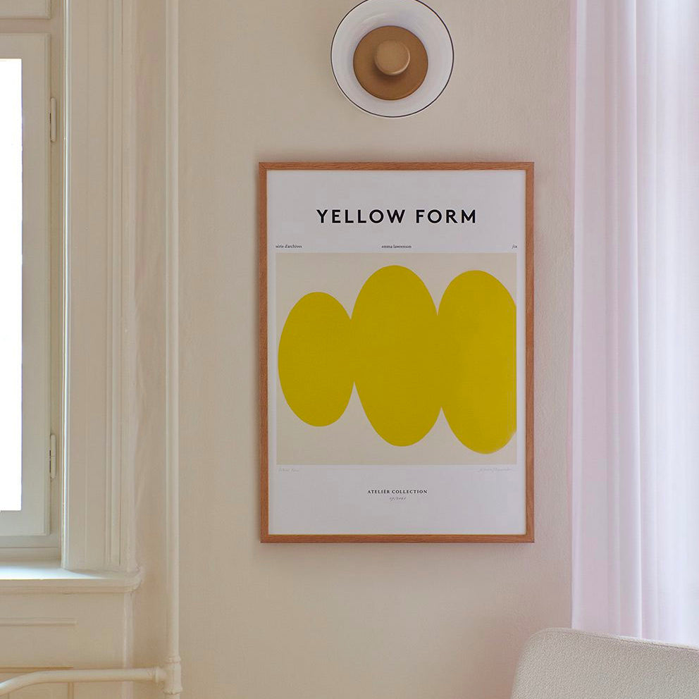 The Poster Club Emma Lawrenson Yellow Form