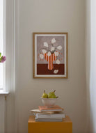 Frankie Penwill - White Flowers in Striped Vase