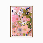 The Poster Club Katy Smail - Joyful Dance with Dark Stained Oak Frame