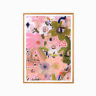 The Poster Club Katy Smail - Joyful Dance with Oak Frame