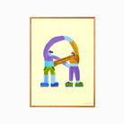 The Poster Club Lisa Uhrskov - Crossroads with Oak Frame