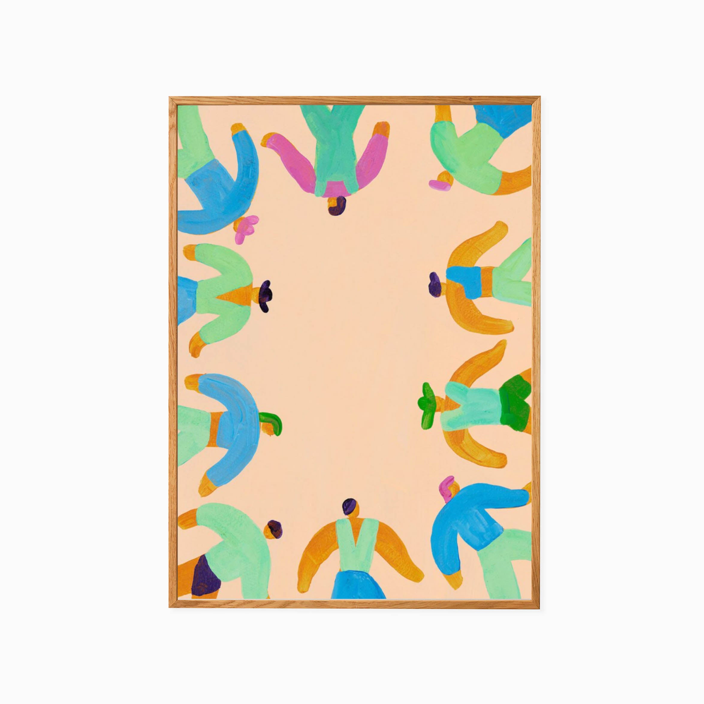 The Poster Club Lise Uhrskov - On the Edge with Oak Frame