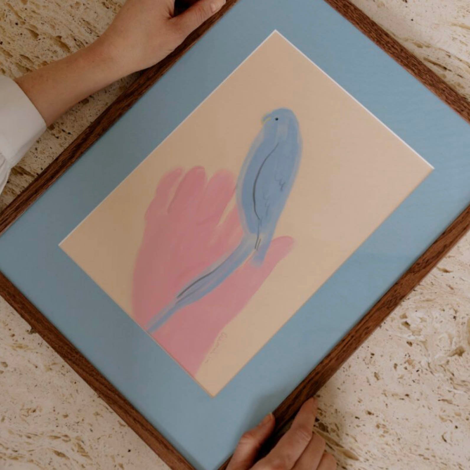 The Poster Club Oamul - Parrot in Hand