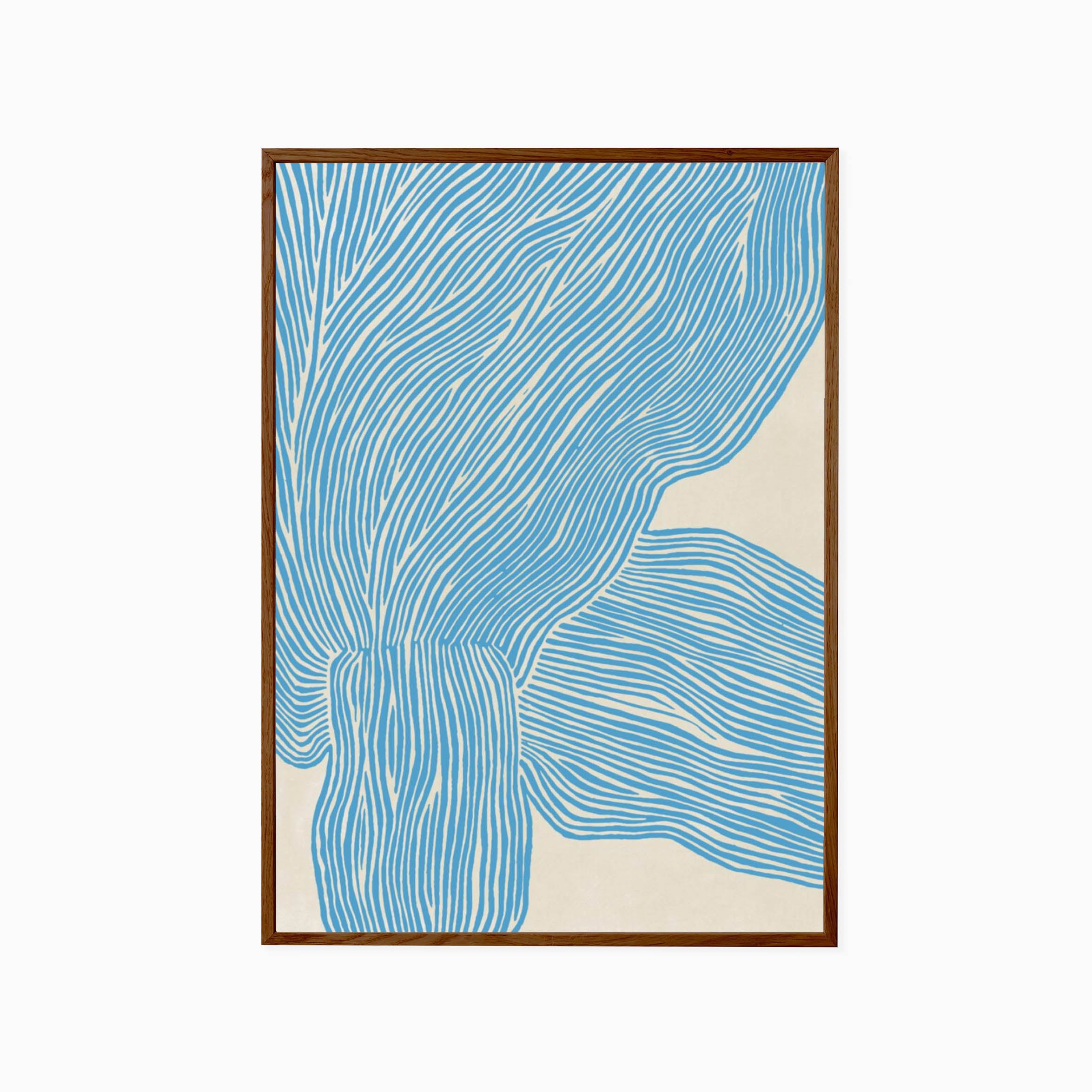 The Poster Club - Rebecca Hein The Line - Blue