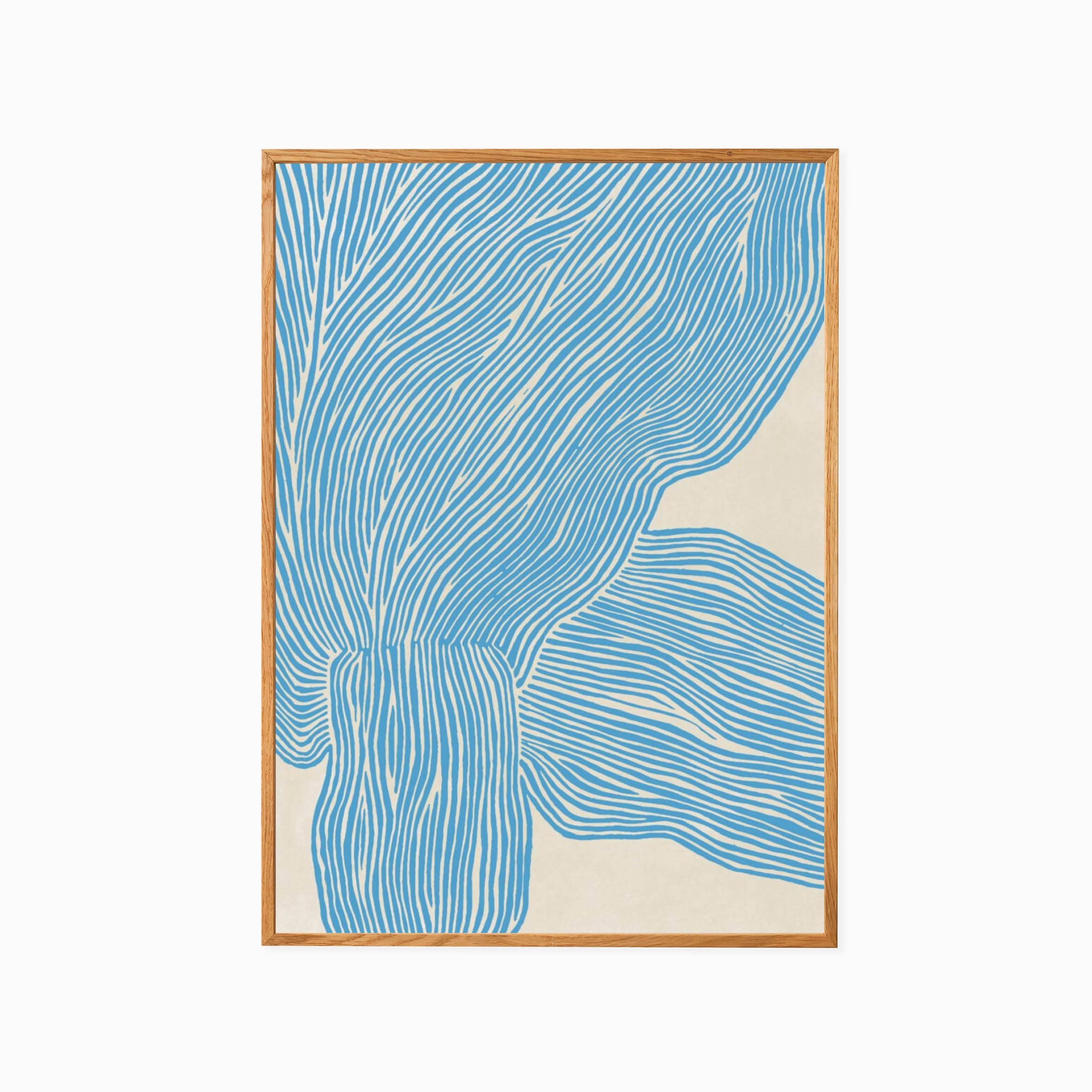 The Poster Club - Rebecca Hein The Line - Blue